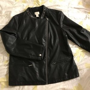 Faux leather jacket